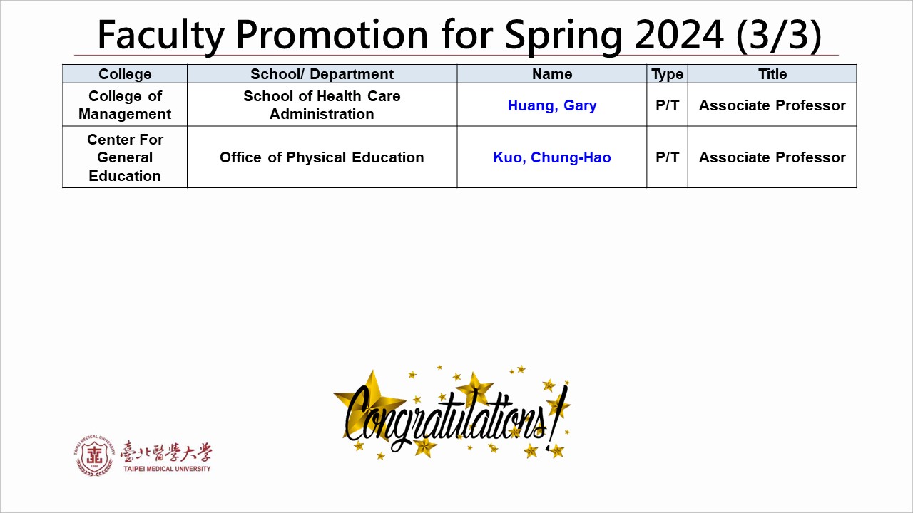 Faculty Promotion for Spring 2024-3